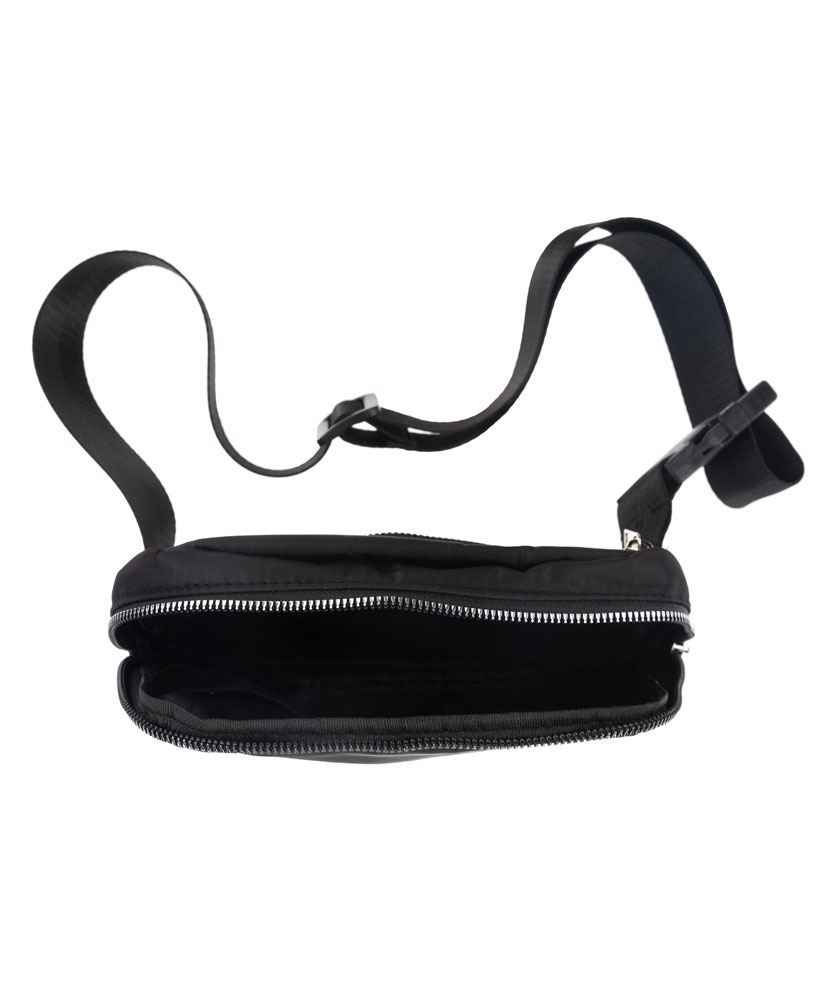 Water-repellent Belt Bag with Adjustable Strap - Black
